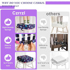 Toddler Booster Seat for Dining Table 45D Cartoon Stronger Support Booster Seat for Dining Table Washable 2 Safer Straps Non-Slip Bottom Portable Booster Chair for Toddlers Kid Baby Eating Travel Home