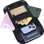 Neck Wallet Lightweight RFID Blocking Waterproof Travel Pouch for Women Men