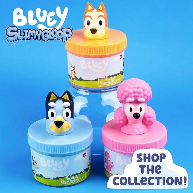 Bingo Premium Cloud Slime - Orange-Scented Fluffy Pre-Made Slime with Mix-Ins, Bluey Party Favors for Kids 8-12, Girls 8-10, Toddler Travel Toys