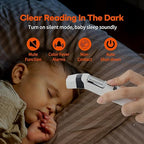 HubiBaby No-Touch Forehead Thermometer, Digital Infrared Thermometer for Adults and Kids, Baby Thermometer with Fever Alarm Fast and Accurate,Ideal for Whole Family (White)