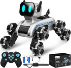 Robot Dog RC Stunt Car Toys - Gesture Sensing Remote Control car with Mecanum Wheels, LED Eyes, 3 Sound Effects, Birthday Gift for Kids Boys Girls