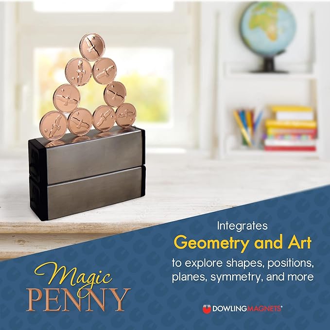 Dowling Magnets Magic Penny Magnet Kit - Hours of Unplugged Play - A Gift for Curious Minds