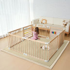 SUNYRISY Baby Play Mat for Floor 60 x 70in, 1.4in Thick Memory Foam Padded Play Mats Baby Rug, Soft Velvet Infants Toddler Kids Crawling Mat for Nursery, Non-Slip Bottom, Beige