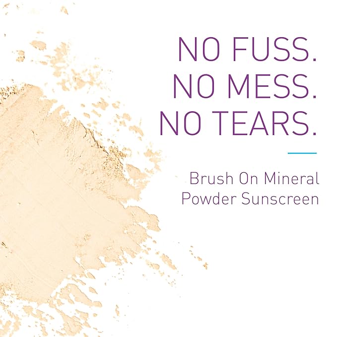 BOB KIDS SPF 30 Brush On Mineral Powder Sunscreen, Broad Spectrum Protection, Water Resistant 80 Mins, Fragrance Free, Easy to Apply for Kids & Babies, Mfg in USA, 2-Pack