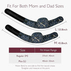 Momcozy Hip Seat Baby Carrier - Adjustable Waistband with Original 3D Belly Protector, Ergonomic Carrier with Various Pockets for Newborns & Toddlers up to 45lbs (Starry Sky, Medium)