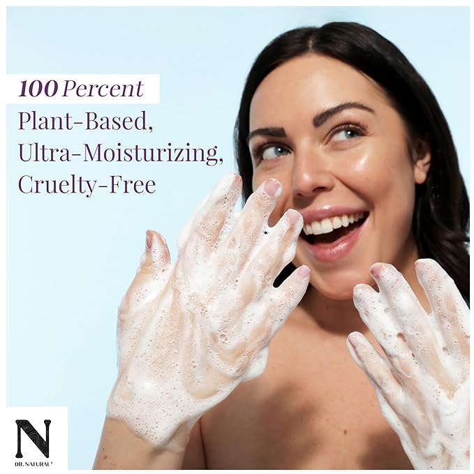 Dr. Natural Multi-Purpose Black Liquid Soap - Natural West African Body Wash - Gentle Hand Soap and Body Soap - Deep Moisturizer, Fights Acne - 32 oz