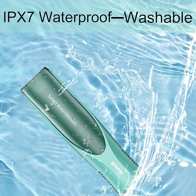 Baby Hair Clippers, Low Noise Electric Vacuum Baby Hair Clippers for Kids, Waterproof, Rechargeable Hair Cutting Kit, Cordless Hair Trimmer for Toddlers & Children