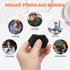 Hexagonal Magnetic Metal Fidget Slider: Metal Poker Fidget Slider, Adult Slider Fidget Toy, Small Prime EDC Clicker Fidget Toys for Anxiety Stress, Manually Rotate Adult Office Decompression Toys