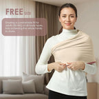 Baby Wrap Carrier, Lightweight Baby Wearing Wraps for Newborn and Infant, Soft Swaddle Holder Carrier, Cozy Baby Sling 7-35 lbs Cream+Pink