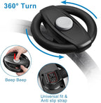 Accmor Stroller Steering Wheel Toy, Pretend Driving Simulated Steering Wheel for Baby Stroller Shopping Carts, Universal Detachable Funny Stroller Shopping Carts Toy Attachment Accessories