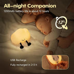Cloud Night Light for Kids, Adorable Touch Night Lamp Silicone Dimmable LED Nightlight for Nursery Rechargeable Bedside Night Lights for Bedrooms Breastfeeding
