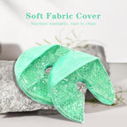 Hot/Cold Breast Gel Bead Ice Packs Breast Cooling/Heat Pads Relief for Breastfeeding, Nursing Pain, Mastitis, Engorgement, Swelling, Plugged Ducts | Boost Milk Let-Down & Production,2 Pack (Green)