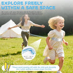 JXM Safety Waist Harness for Active Child, Hands Free Walking Leash with Lock for Autism, Secure Waist Belt for Special Needs, ADHD, Autistic Kids, Adjustable Elopement Tether with Key (Plus Size)