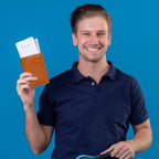 HIFA Leather Passport Holder, Handmade Passport Cover with Card and Ticket Slot - Genuine Leather, Elegant Design, Easy Access - Passport Case, Passport Wallet, Passport Holder