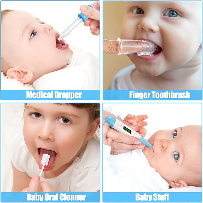 Baby Healthcare and Grooming Kit for Newborn Kids, 31PCS Upgraded Safety Baby Care Kit, Newborn Nursery Health Care Set, Baby Electric Nail Filer Kit, Infant Baby Care Products