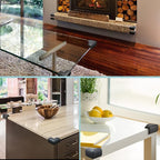 12 Pack Soft Corner Protector Baby Proofing Edge and Corner Guards, Safety Pre-Taped Rubber Foam Furniture Bumper for Fireplace, Table, Stair, Cabinet (Black)