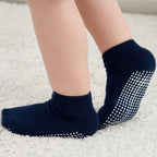 Zaples Baby Non Slip Grip Ankle Socks with Non Skid Soles for Infants Toddlers Kids Boys Girls