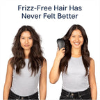 Crave Naturals Biggie Glide Thru Hair Brush - Detangler Brush for Curly, Straight, Wet or Dry Hair - Gentle Detangling Brushes for Adults, Kids, Toddlers - Hair Accessories for Women, 8.4x3.4 - Black