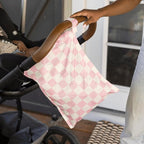 Tiny Twinkle Mess-Proof Waterproof Wet Dry Bag | 2-Pack Reusable Wet Bags for Swimsuits & Baby Clothes | Leakproof Wet Bag for Travel & Diaper Changes for Baby (Luna)