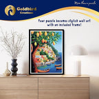 Magnetic Jigsaw Puzzles with Frame for Adults - Framed Wooden Jigsaw Puzzle - Rompe Cabezas para Adultos - Landscape Wall Art Decor - Original Christmas & Birthday Gift (Italian Vibes)