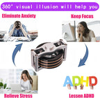 Desk-Kinetic-Toys Cool-Gadgets for Fidget: 20Mins Spinning-Tops, Cool-Stuff Figet Game for Adult Teen Children Kid, Optical-Illusion Stress Relief Gifts for Man Women Office School Home Christmas