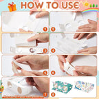 Shappy 30 Pcs Cardboard Folding Binoculars with Coloring Markers Paintable Make Your Own Paper Binocular 3x Magnification DIY Craft Toys for Boys Girls Birthday Party Supplies Class Activity