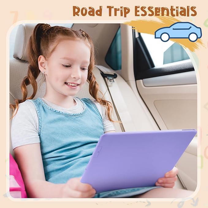 LCD Writing Tablet for Kids, Kidopire 15 Inch Large Screen Doodle Board, Colorful Drawing Writing Board Tablet Kids Age 3-12+ Birthday Erasable Drawing Pad Message Practice Note Learning Toys, Purple