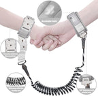 Toddler Leash for Walking, Toddler Safety Harnesses Leashes, Safety Harness with Lock for Kids, Anti Lost Wrist Link for Toddlers ，Upgrade with Reflective Tape Liner（6.5ft）for Kids