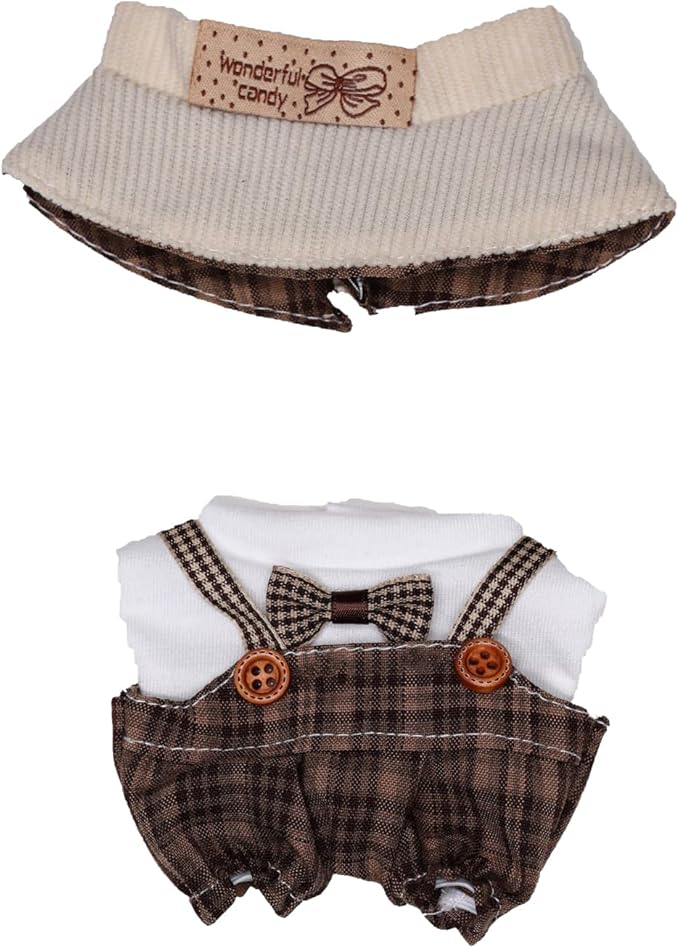 Clothes for 15/17cm Dolls(NO Doll) - Outfit for Labubu with Accessories Suit - Clothes Set for Dolls Dress Up