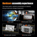 Space Station Spaceship Building Block Set with Motor & LED Lights, Space Exploration Model Building Kits with Display Stand, STEM Engineering Gift for Kids,Adults and Space Fans (1583 PCS)