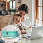 Insulated Breastmilk Cooler Bag with 2 Ice Packs - Breastmilk Cooler Organizer Bag for Daycare, Breastfeeding Mom Travel Outdoor