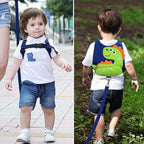 Accmor Toddler Harness Leash, Cute Dinosaur Kids Harness Children Leash with Anti Lost Wrist Link for Outdoor Travel, Adorable Child Leash Walking Harness Wristband Assistant Strap for Baby Ages1-4