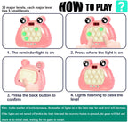 Quick Push Game Console,Puzzle Game Console Machine, Improving The Reaction Ability and Attention,Pop Game Sensory Fidget Toys (Pink)