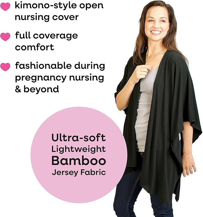 Bamboobies Breastfeeding Shawl - Nursing Cover for Breastfeeding - Ultra-soft