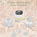 Breast Pump Hands Free, Wearable Breast Pump with 3 Modes & 9 Levels, Portable Wireless Electric Breast Pumps