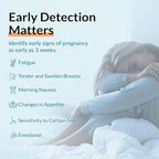 GetTested 3-in-1 Early Pregnancy Test Kit, Rapid at-Home Test Results Up to 6 Days Sooner for Confident, Private Detection, Accurate and Easy Use, No Lab Visits Required