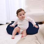 Nursing Pillow, Breastfeeding Bottle Feeding Pillow Original Support for Baby Boys and Girls, with Removable Soft Cotton Nursing Pillow Cover (Estate Blue, Standard (23.62*18.11*5.91 Inches))