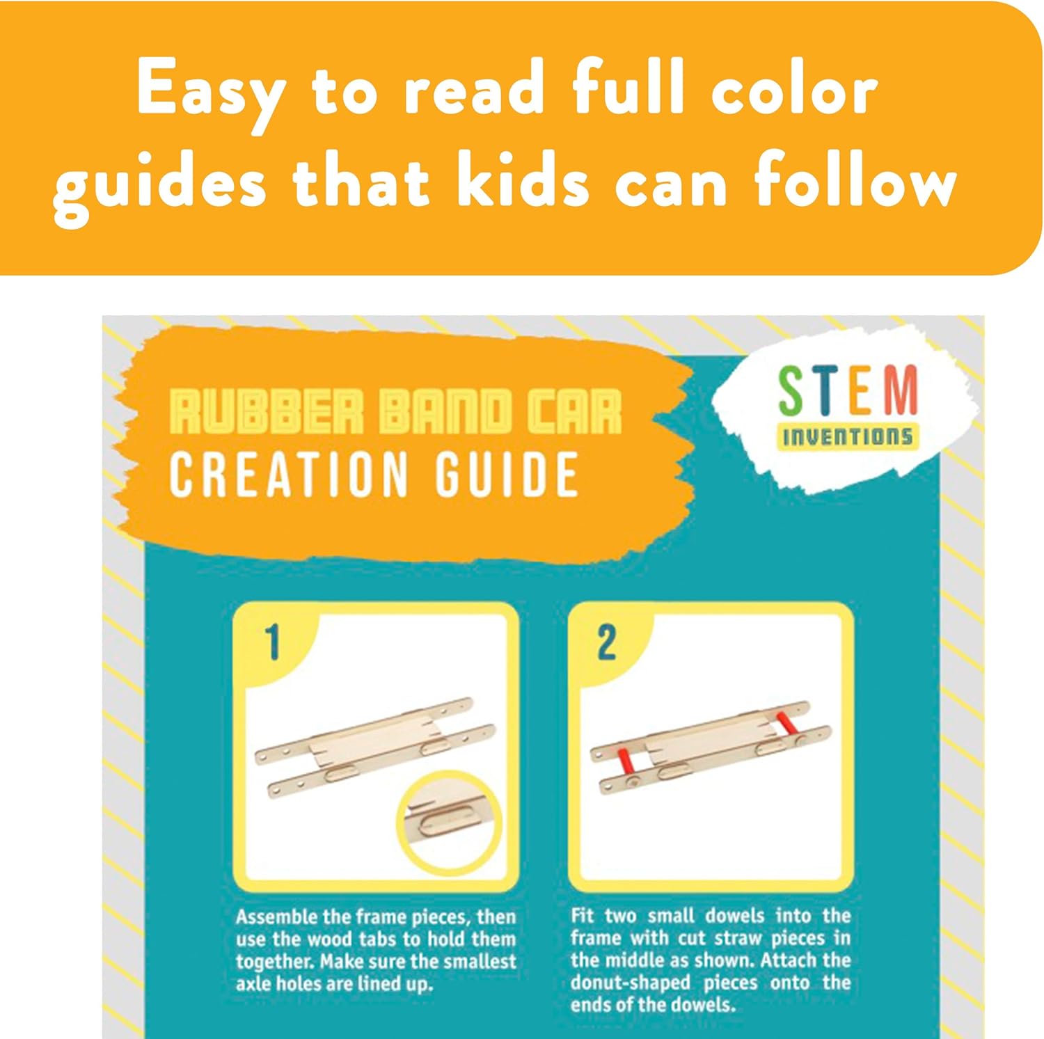 STEM Kit – 3 DIY Car Projects Powered by Rubber Bands, a Solar Cell, and a Mousetrap - STEM Kits for Kids Ages 8-14 – Educational DIY Kit for Classroom, Homeschool, Science Projects, or Gifts