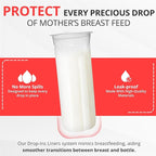 Playtex Baby Nurser Pre-Sterilized Disposable Drop-Ins Baby Bottle Liners, 8 Oz (100 Count), Anti-Colic, Gas Reduction, Easy to Clean, Closer to Breastfeeding, Perfect for Travel and On The Go