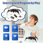 STEM Toys Programmable Bionic Spider Robot Kit, Science Kit for Kids Age 8-12, Teens DIY Robotics Building Toy, Walking Crawling, App Remote Control, Boys Gift Girls Adults Birthday