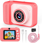 Kids Camera, 1080P Portable HD Digital Camera with 32G SD Card, Birthday Gifts for Girls 3 4 5+ Year Old