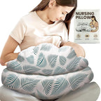 PILLANI Nursing Pillow for Breastfeeding, Breast Feeding Must Haves, Baby Pillow, Breast Feeding Pillow for Mom & Baby, Removable Cotton Cover, Adjustable Waist Strap, Breastfeeding Essentials Newborn
