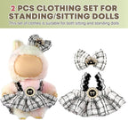 Clothes for LA BUBU 17cm Doll (NO Doll),Outfit for LABUBU,Clothes Set for LA BUBU Dress Up,Accessories for LA BUBU