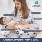 Little Grape Land Nursing Pillow,Upgraded Breast Feeding Pillow for Mom,Breastfeeding & Bottle Feeding for 0–20 Months, Soft Machine Washable Cover with Firm Breathable Filling, Tummy Time,Truck