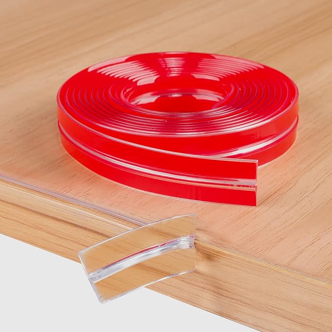 Safety First Baby Proofing: Table Edge Protectors - 16.5ft (5m) Bumper Guards for Baby Furniture & Fireplace Corners