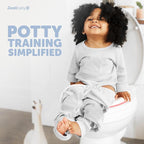 Jool Baby Potty Training Seat for Boys and Girls, Fits Round & Oval Toilets, Non-Slip with Splash Guard, Includes Free Storage Hook (Pink)