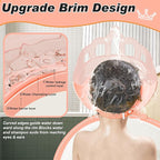 Baby Shower Cap Shield for Kids Visor Hat for Eye and Ear Protection Adjustable for 0-9 Years Old Children Cute Crown Shape Makes Baby Bath More Fun