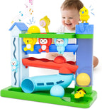 Musical Toy for 1-2 Year Old Boys,Educational Baby Toys 12-18 Months,Ball Drop Toy with English & Spanish,Fine Motor Toys for Toddlers 1-3,Birthday Gift for 1+ Year Old Boy (Blue)