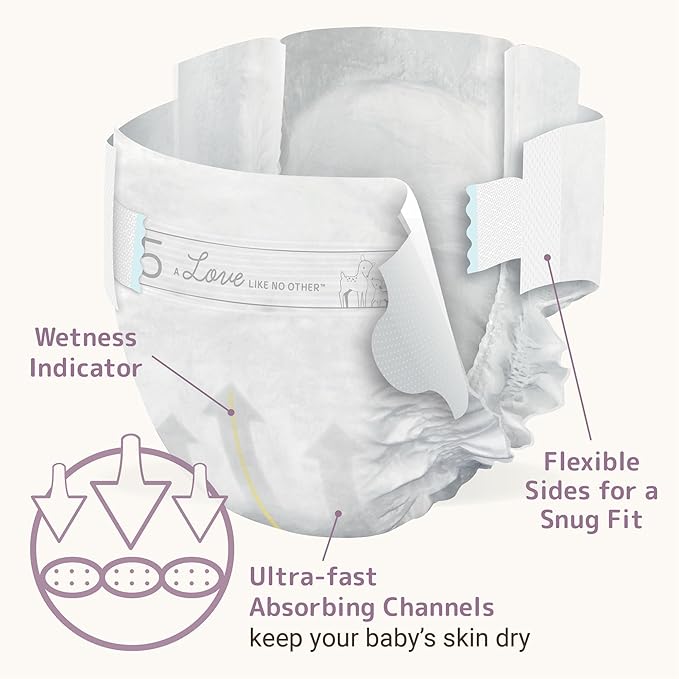 Bambo Nature Premium Eco-Friendly Baby Diapers, Size 5 (27-40 Lbs), 25 Count