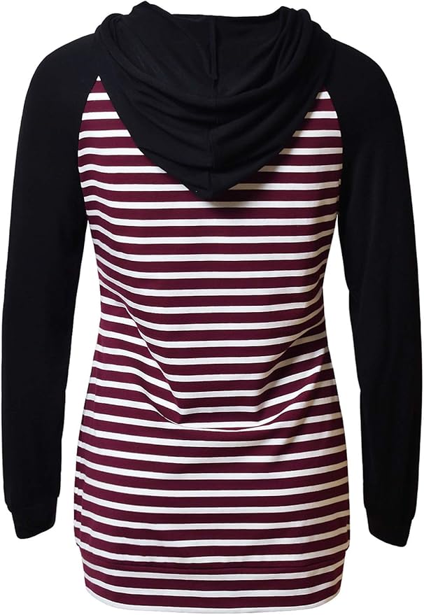 GINKANA Women's Nursing Hoodie Sweatshirt Long Sleeves Breastfeeding Maternity Tops Casual Clothes